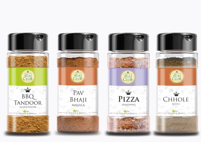 AGRI CLUB Kitchen Spices Pack of 4 (Mint Leaves Powder50gm,Rosemary 30gm,Thyme Leaves 20gm,Herb Tea Masala50gm,(4 x 37.5 g)