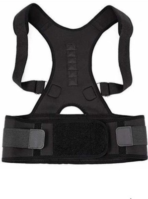 Sawariyae Real Doctors Posture Support Belt Back Brace Support Belt (Black) FREE SIZE Posture Corrector
