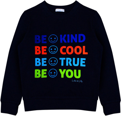 Luke and Lilly Full Sleeve Graphic Print Boys Sweatshirt