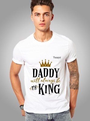 Tocayo Printed Men Round Neck White T-Shirt