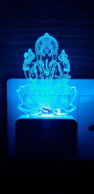 Super Ajanta LORD GANESH SU 2073 Night Lamp(10 cm, Multicolor)