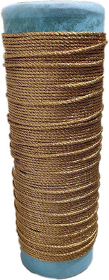 Loopze Golden, Premium quality Threads (2 mm), Twisted cord, Best usual as blouse dori, lehnga, saree and other craft material Thread(18 m Pack of1)