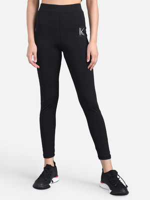 KOTTY Solid Women Black Tights