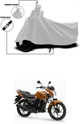 Wadhwa Creations Two Wheeler Cover for Suzuki(Sling, Silver)