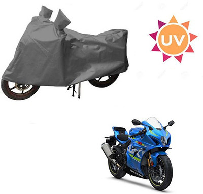 RPSENTTERPR Waterproof Two Wheeler Cover for Suzuki(GSX, Grey)