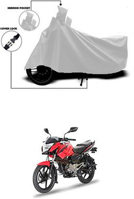 Wadhwa Creations Two Wheeler Cover for Bajaj(Silver)