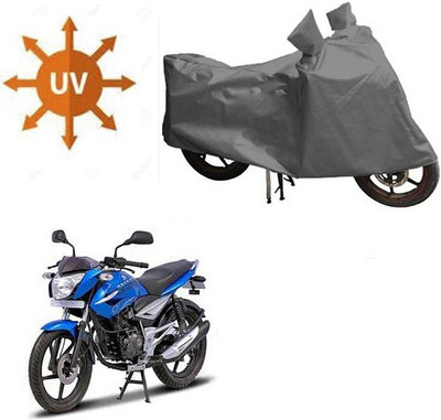 Feel heaven Waterproof Two Wheeler Cover for Bajaj(XCD 125cc, Grey)