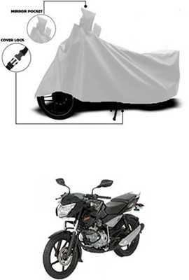 Wadhwa Creations Two Wheeler Cover for Bajaj(Pulsar 135 LS DTS-i, Silver)