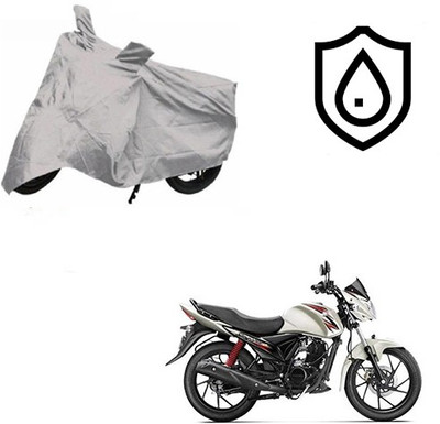 SRENTERPRISES Two Wheeler Cover for Suzuki(Sling Shot, Silver)