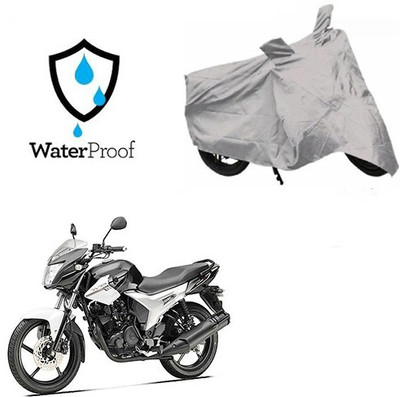 SRENTERPRISES Two Wheeler Cover for Yamaha(SZ R, Silver)