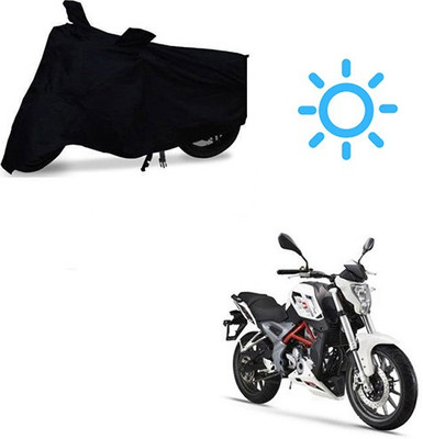 MOTOWORLD Two Wheeler Cover for DSK Benelli(TNT 25, Black)