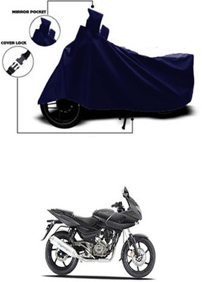 Wadhwa Creations Two Wheeler Cover for Bajaj(Pulsar 220 DTS-i, Blue)