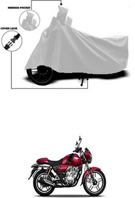 Gromaa Two Wheeler Cover for Bajaj(Silver)