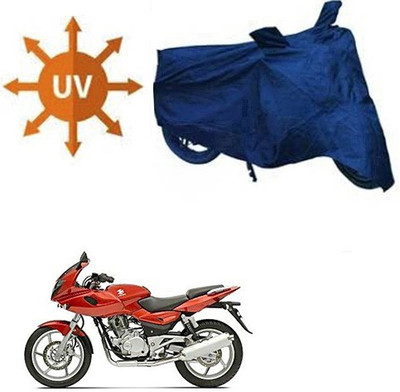RPSENTTERPR Waterproof Two Wheeler Cover for Bajaj(Pulsar 220 DTS-i, Blue)