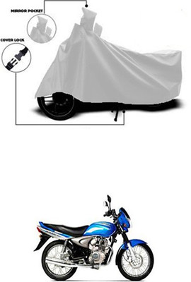 Wadhwa Creations Two Wheeler Cover for Bajaj(Silver)