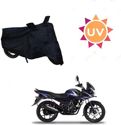 SRENTERPRISES Two Wheeler Cover for Bajaj(Discover 150 f, Black)
