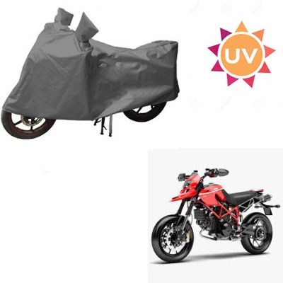 RPSENTTERPR Waterproof Two Wheeler Cover for Ducati(Hypermotard, Grey)