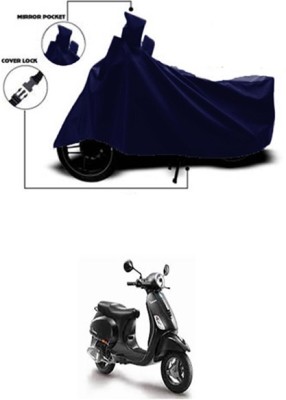 Wadhwa Creations Two Wheeler Cover for Piaggio(Piaggio Vespa, Blue)