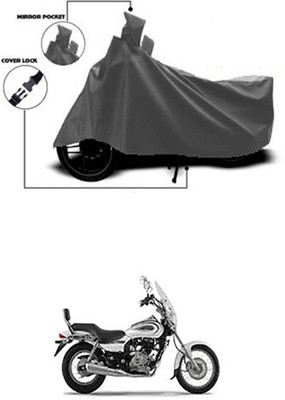 Gromaa Two Wheeler Cover for Bajaj(Grey)