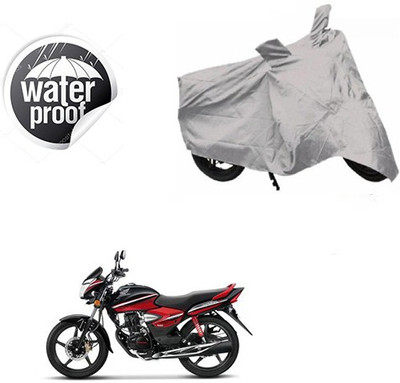 Motoren Waterproof Two Wheeler Cover for Honda(CB Shine, Silver)