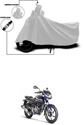 Gromaa Two Wheeler Cover for Bajaj(Pulsar 180 DTS-i, Silver)