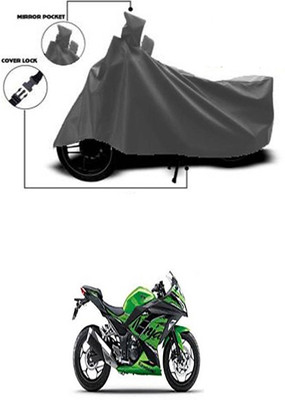 Wadhwa Creations Two Wheeler Cover for Kawasaki(Ninja 300, Grey)