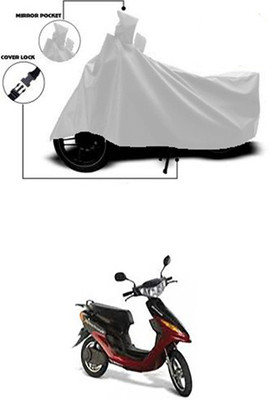 Gromaa Two Wheeler Cover for Indus(Yo Electron, Silver)