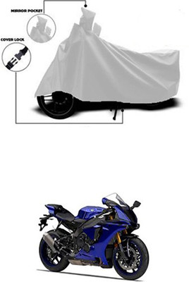 Wadhwa Creations Two Wheeler Cover for Yamaha(YZF R1, Silver)