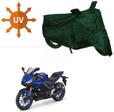 RPSENTTERPR Waterproof Two Wheeler Cover for Yamaha(YZF R25, Green)