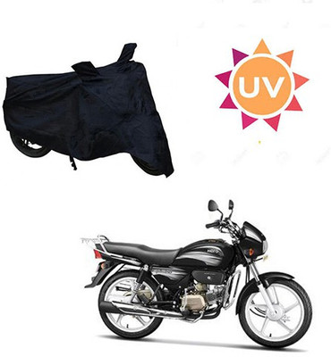 saanvi Waterproof Two Wheeler Cover for Hero(Splendor Plus, Black)