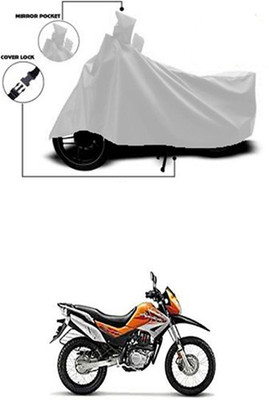 Gromaa Two Wheeler Cover for Hero(Impulse, Silver)