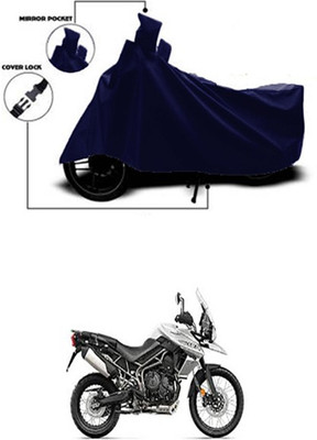 Wadhwa Creations Two Wheeler Cover for Triumph(Tiger 800 XCA, Blue)