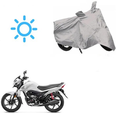 MOTOWORLD Waterproof Two Wheeler Cover for Honda(Livo, Silver)