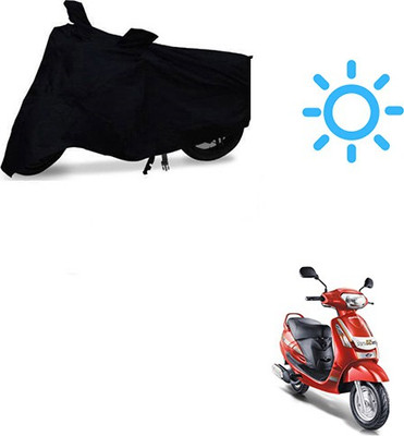 Mdstar Waterproof Two Wheeler Cover for Mahindra(Duro DZ, Black)