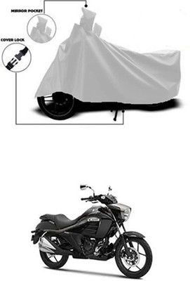 Gromaa Two Wheeler Cover for Suzuki(Silver)