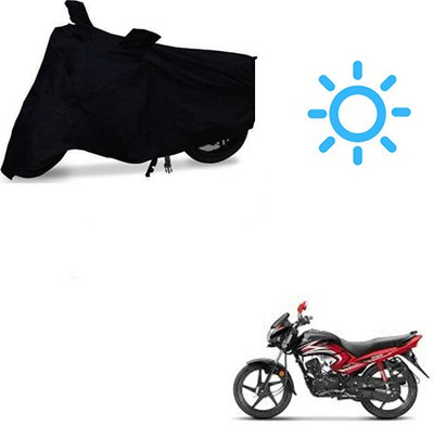 Mdstar Waterproof Two Wheeler Cover for Honda(Dream Yuga, Black)