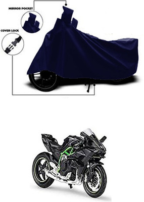 Gromaa Two Wheeler Cover for Kawasaki(Ninja, Blue)