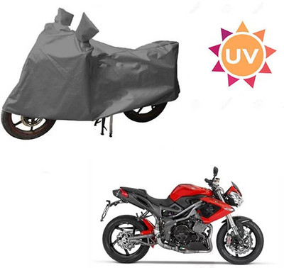 saanvi Waterproof Two Wheeler Cover for DSK Benelli(TNT R, Grey)