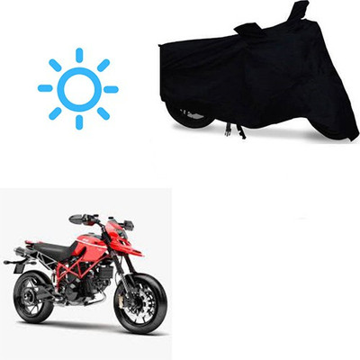 Mdstar Waterproof Two Wheeler Cover for Ducati(Hypermotard, Black)