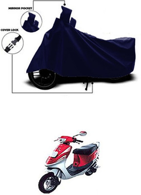 Gromaa Two Wheeler Cover for Kinetic(Blue)