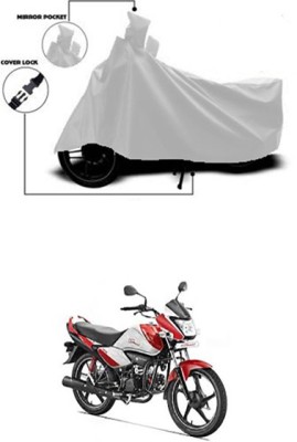 Wadhwa Creations Two Wheeler Cover for Hero(Splendor I Smart, Silver)