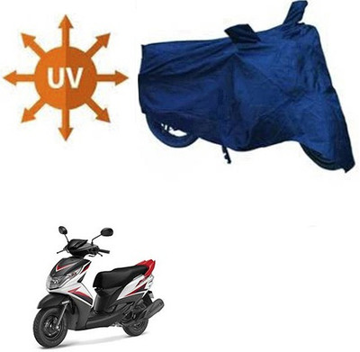 Feel heaven Waterproof Two Wheeler Cover for Yamaha(Ray Z, Blue)