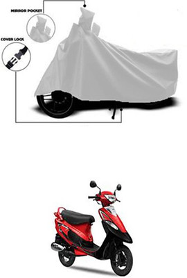 Gromaa Two Wheeler Cover for TVS(Silver)