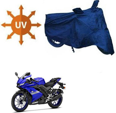 RPSENTTERPR Waterproof Two Wheeler Cover for Yamaha(R15 V3, Blue)