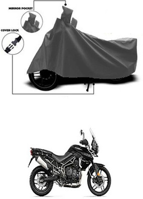 Gromaa Two Wheeler Cover for Triumph(Tiger 800 XR, Grey)
