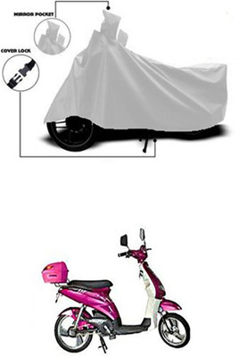 Gromaa Two Wheeler Cover for Avon(E Lite, Silver)