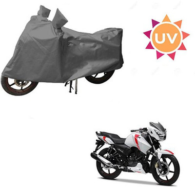 RPSENTTERPR Waterproof Two Wheeler Cover for TVS(Apache, Grey)
