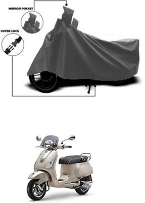 Wadhwa Creations Two Wheeler Cover for Piaggio(Grey)