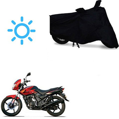 MOTOWORLD Waterproof Two Wheeler Cover for TVS(Flame DS 125, Black)