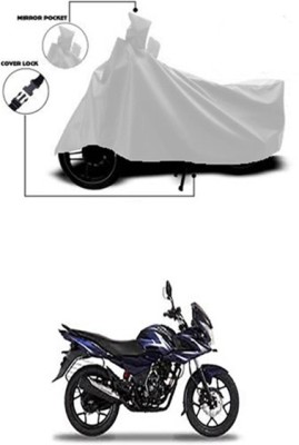 Wadhwa Creations Two Wheeler Cover for Bajaj(Discover 150 f, Silver)